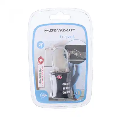Kłódka na szyfr do walizki z systemem TSA biała Dunlop