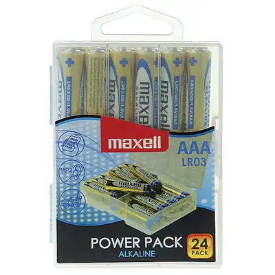 Bateria alkaiczna LR03 Maxell Value Box 24 sztuki