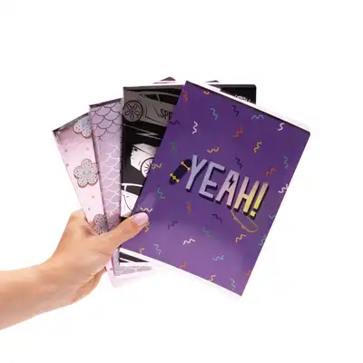 Zeszyt A5 kolorowa trzylinia 32 kartki Metallic