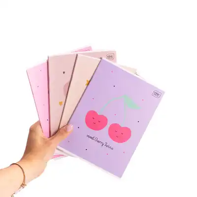 Zeszyt A5 w trzylinię kolorową 16 kartek Glitter