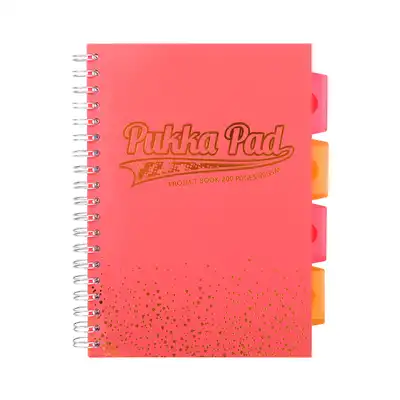 Kołozeszyt B5 w kratkę 200 stron Pukka Pad Project Book Blush Coral