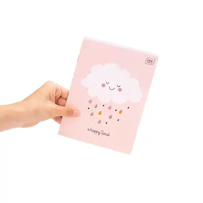 Zeszyt A5 trzylinia kolorowa 32 kartki Glitter brokat