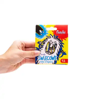 Kredki świecowe Fiorello Extra 12 kolorów