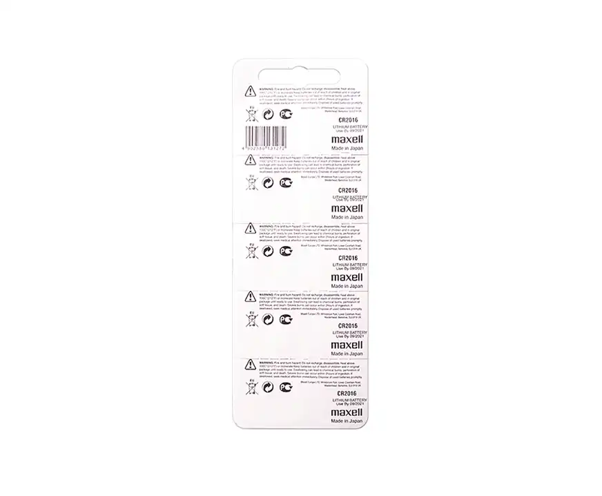 Bateria specjalistyczna CR2016 Maxell 5 sztuk