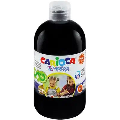 Farba Carioca tempera N 500 ml czarna