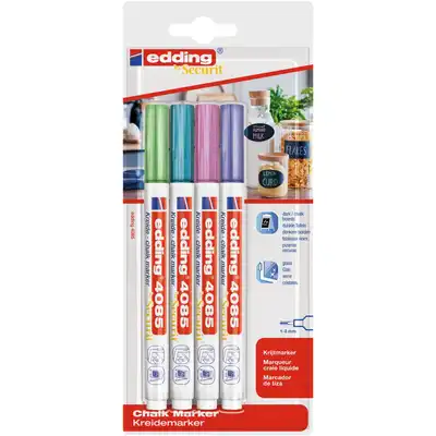 Marker kredowy e-4085 Edding 4 kolory