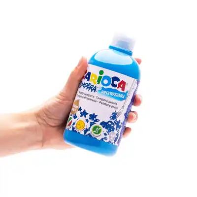 Farba Carioca tempera N 500 ml błękitna