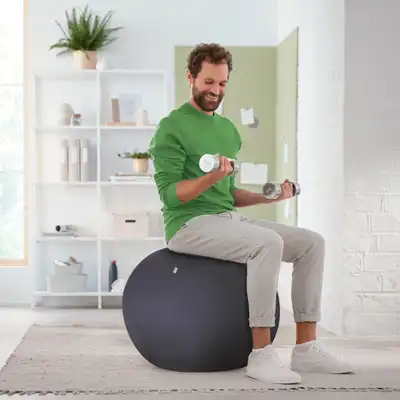 Piłka do siedzenia Leitz Ergo 55cm ciemnoszara