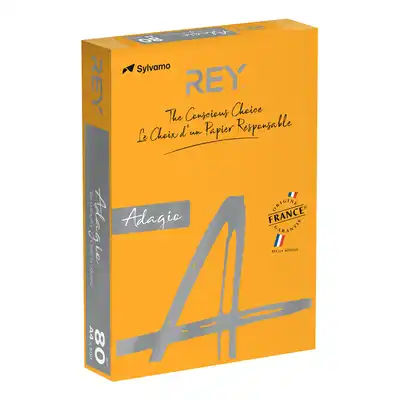 Papier ksero pomarańczowy Rey Adagio A4 80g