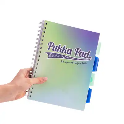 Kołozeszyt B5 w kratkę Pukka Project Book Seafoam