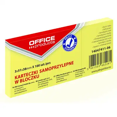 Karteczki samoprzylepne 38x51mm Donau