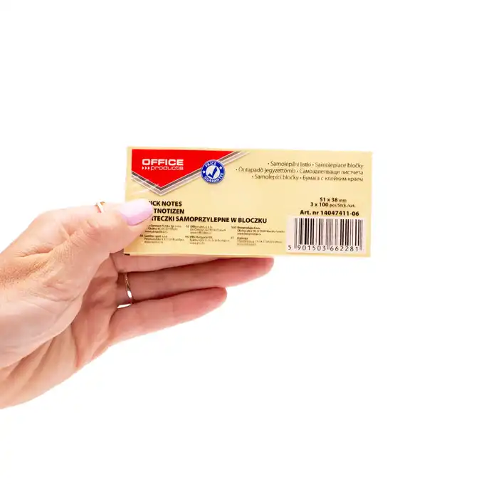 Karteczki samoprzylepne 38x51mm Office Product