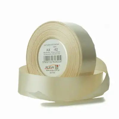 Wstążka satynowa 25mmx32m cappuccino