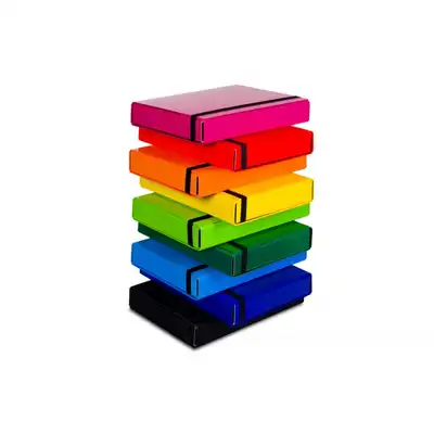 Teczka skrzydłowa z gumką Vaupe Caribic Box 50mm różowy