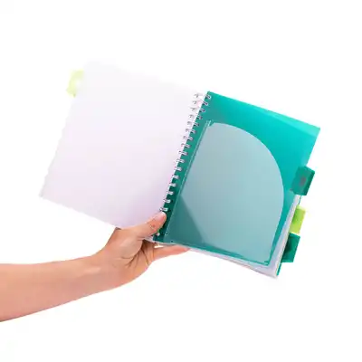 Kołozeszyt B5 w kratkę 200 stron Pukka Pad Project Book Dark Teal turkusowy