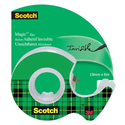 Taśma klejąca na podajniku Scotch Magic 19mm x 6m transparentna