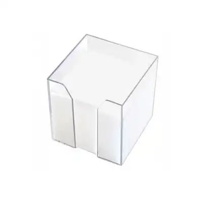 Kostka biała nieklejona w pojemniku 8,5x8,5x7cm