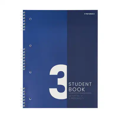 Kołozeszyt w kratkę 100 kartek B5 Top 2000 Student Book