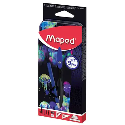 Cyrkiel Deepsea 9 elementów Maped