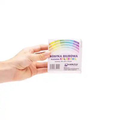 Kostka kolorowa klejona 8,5x8,5 3,5cm