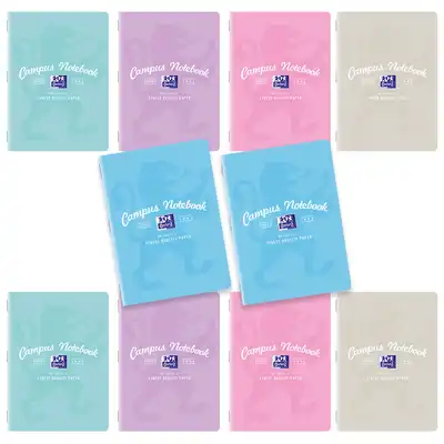 [Zestaw -5%] Zeszyty A5 60 kartek Campus Pastel Oxford