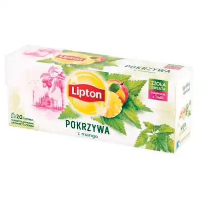 Herbata ziołowa Lipton pokrzywa i mango 20 torebek