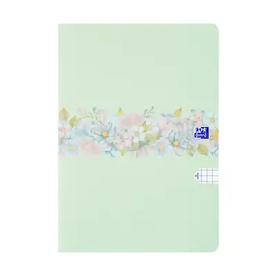 Brulion miękki w kratkę B5 96 kartek Oxford Flowers
