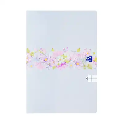Brulion miękki w kratkę B5 96 kartek Oxford Flowers