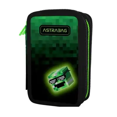 Piórnik potrójny z wyposażeniem Astrabag Pixel Hero