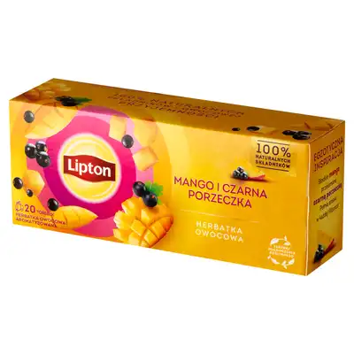Herbata owocowa Lipton mango i czarna porzeczka 20 torebek