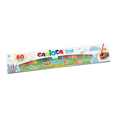 Kredki ołówkowe Carioca Tita 80 kolorów