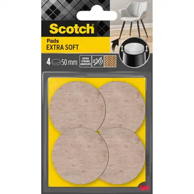 Podkładki z wełny samoprzylepne Scotch 55mm beżowe