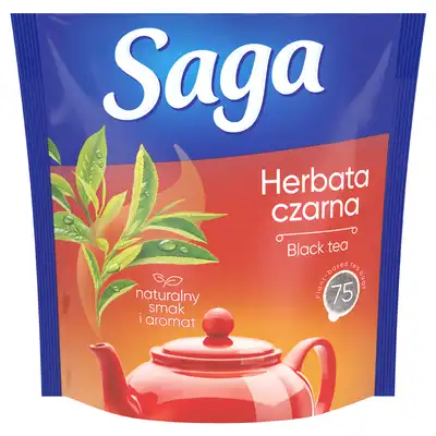 Herbata czarna Saga 75 torebek