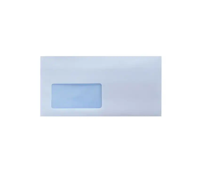 Koperty DL (110x220 mm) białe okno lewe - 1000 sztuk
