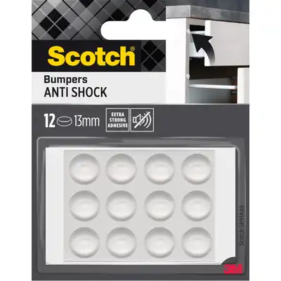 Odbojniki wygłuszające samoprzylepne Scotch 13mm przezroczyste