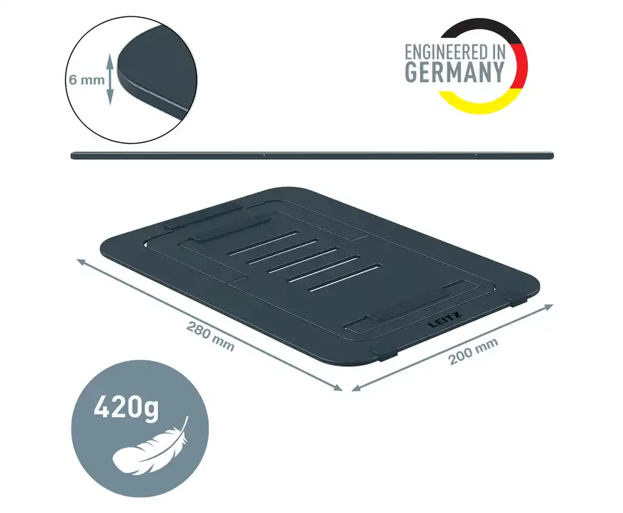 Podstawka ultrapłaska pod laptopa Leitz Ergo