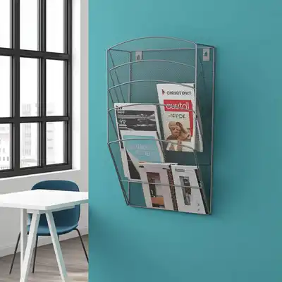 Zestaw 5 półek Q-Connect Office Set metalowy A4 srebrny