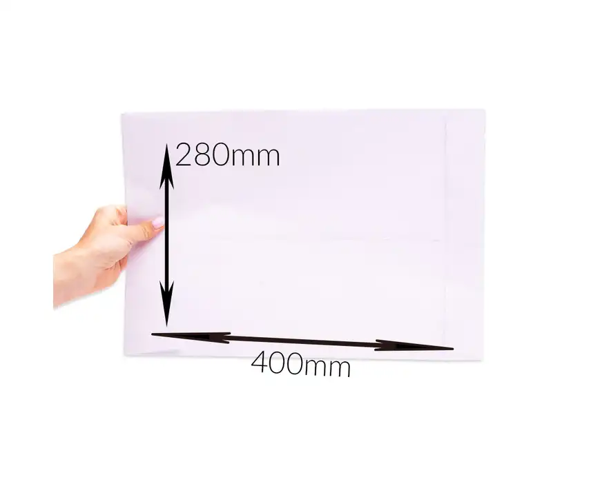 Koperta E4 (280x400x40 mm) biała HK rozszerzana