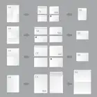 Koperty DL (110x220 mm) białe SK okno lewe - 1000 sztuk