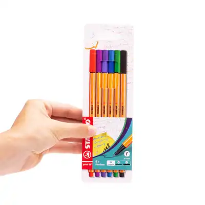 Cienkopis Stabilo Point 88 komplet 6 sztuk