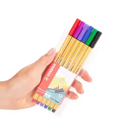 Cienkopis Stabilo Point 88 komplet 6 sztuk