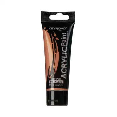 Farba akrylowa Keyroad 75ml metaliczna miedziana