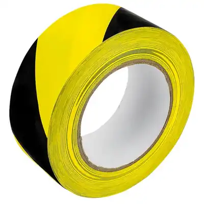 Taśma ostrzegawcza Grand 48×50 m czarno-żółta