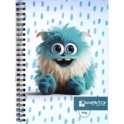 Kołozeszyt A5 50 kartek kratka Wektor Kids