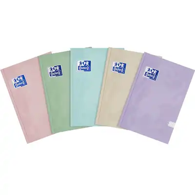 Brulion Oxford A5 96 kartkek w kratkę pastelowy