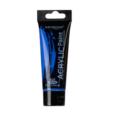 Farba akrylowa Keyroad 75ml neon niebieska