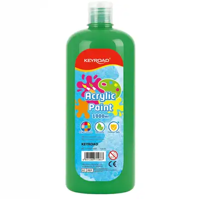 Farba akrylowa Keyroad 1000 ml zielona