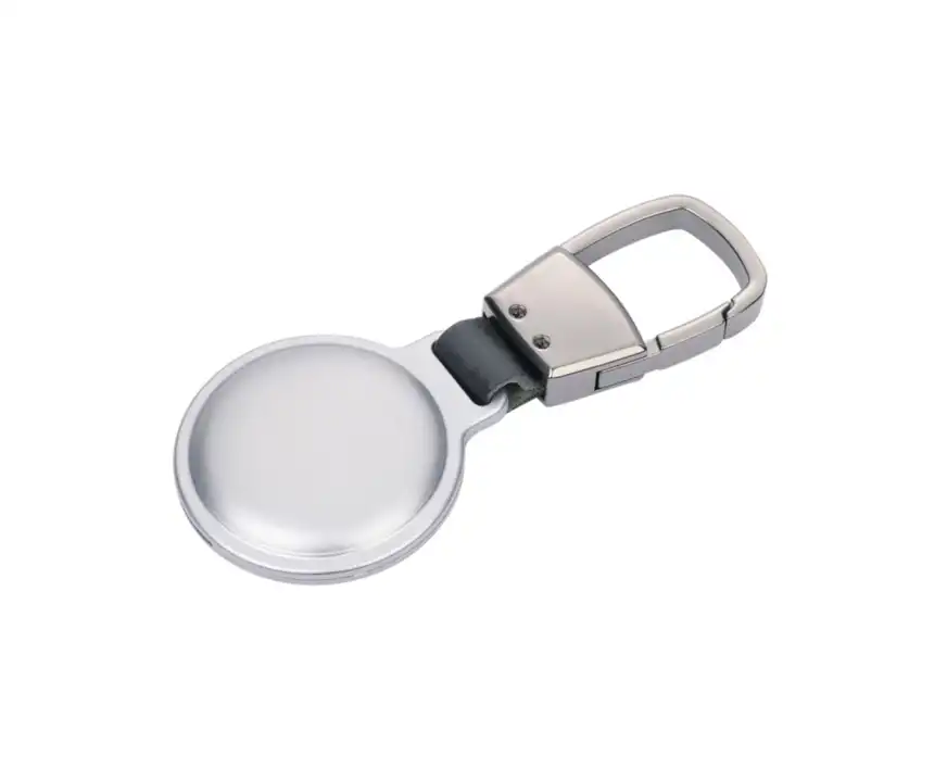 Brelok etui na AirTag TROIKA AirTag Holder srebrny