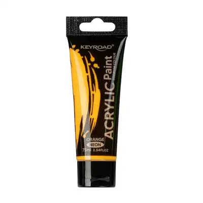 Farba akrylowa Keyroad 75ml neon pomarańczowa