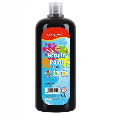 Farba akrylowa Keyroad 1000 ml czarna